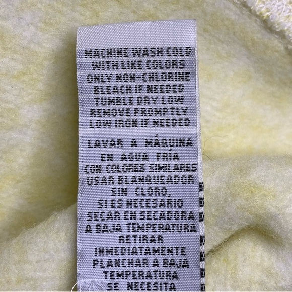 Small Yellow Thread And Supply Fleece Jacket Long Sleeve Pullover - Picture 6 of 8